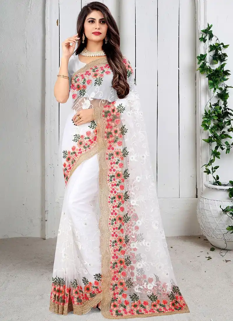 Embroidered Saree