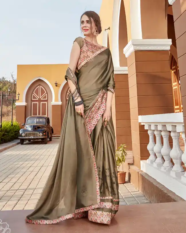 Mehendi Saree